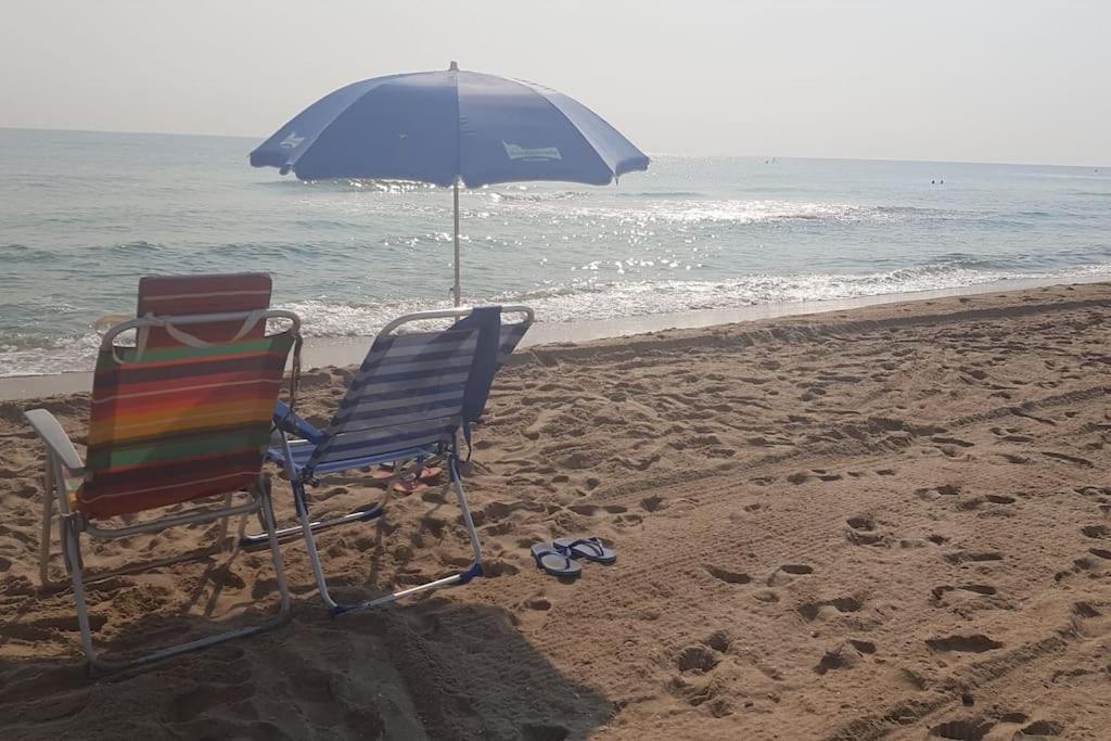 Chalet Adosado En La Playa De El Perellonet Con Piscina, Pista Tenis Valencia Eksteriør bilde