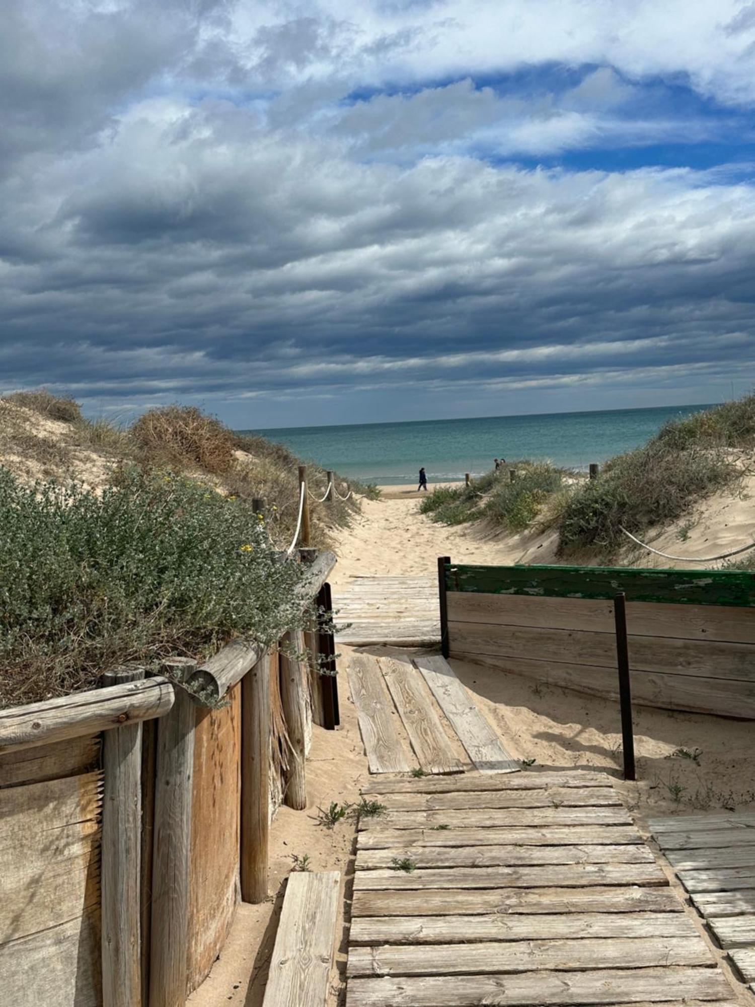 Chalet Adosado En La Playa De El Perellonet Con Piscina, Pista Tenis Valencia Eksteriør bilde