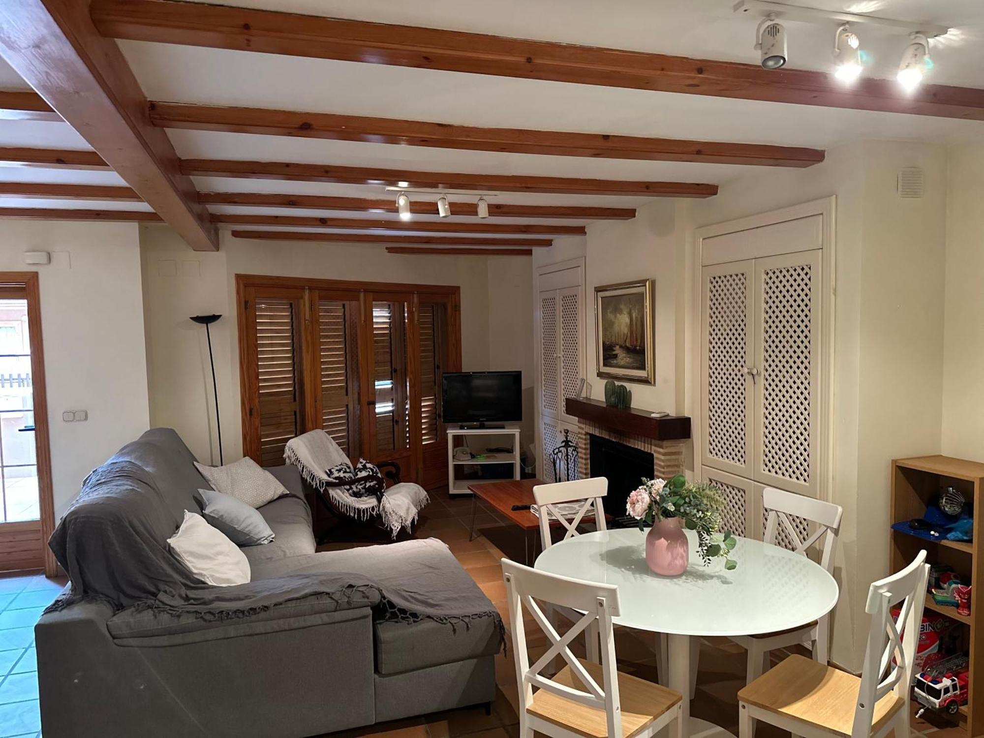 Chalet Adosado En La Playa De El Perellonet Con Piscina, Pista Tenis Valencia Eksteriør bilde